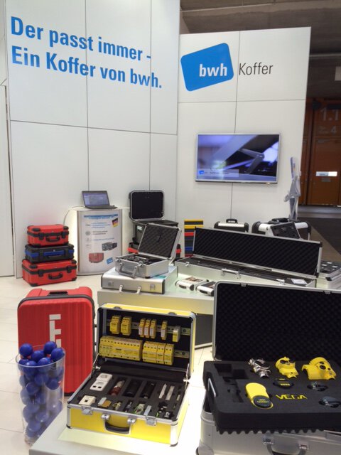 Messestand von bwh Koffer auf Control 2015