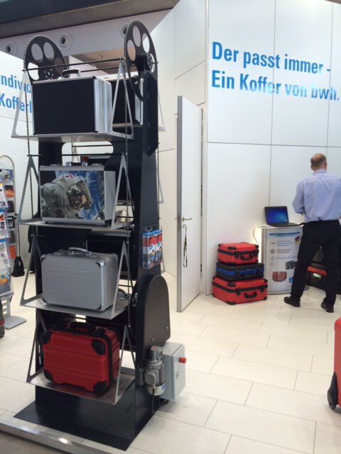 Messestand von bwh Koffer auf Control 2015