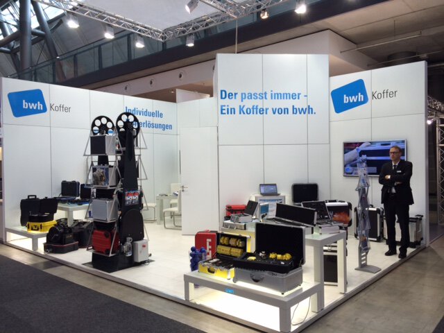 Messestand von bwh Koffer auf Control 2015