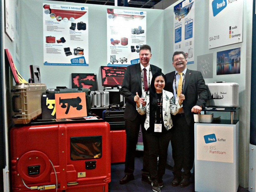 bwh Koffer auf der Intersec Messe 2016