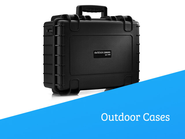 Outdoor Case 850x440x160 Transportkoffer wasserdicht IP67 Rasterschaum 