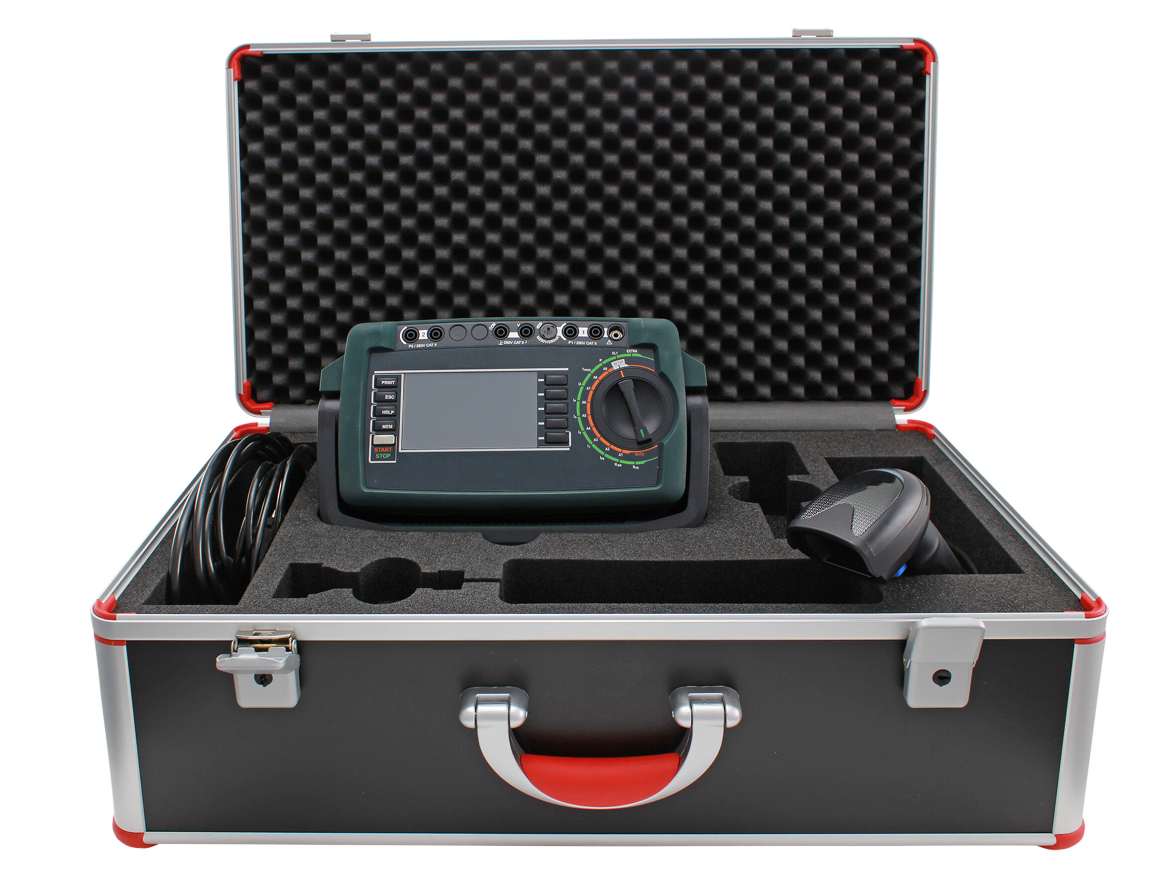 AES-Koffer mit Messgerät