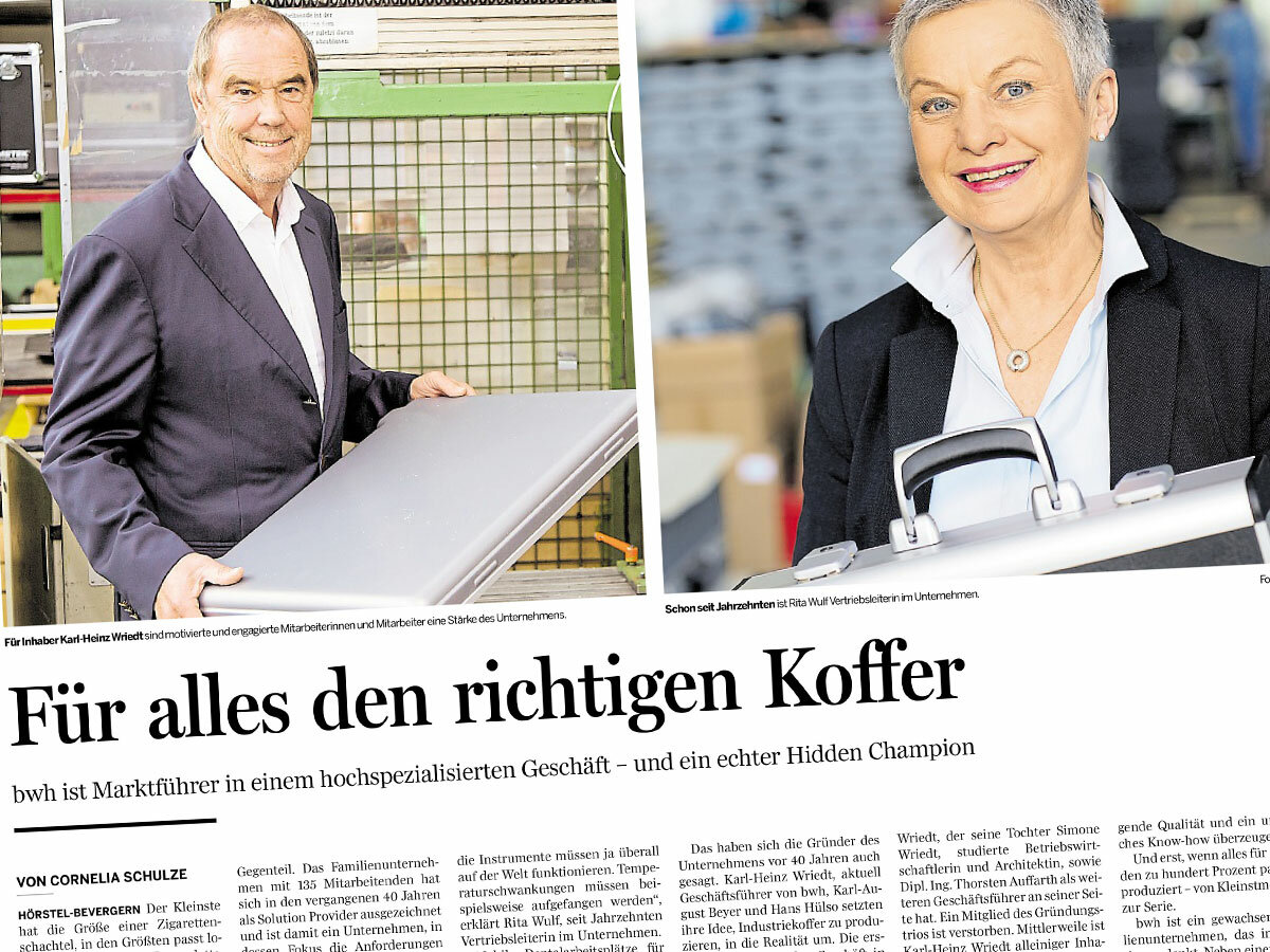 bwh Spezialkoffer in der Neuen Osnabrücker Zeitung